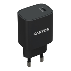 Мережевий зарядний пристрій Canyon H-20-02 (1USB, 3A) PD Black (CNE-CHA20B02)