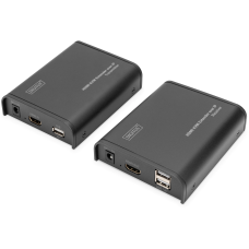 Подовжувач HDMI сигналу Digitus HDMI KVM по IP, 1080P/60hz, до 120м, через CAT5E/6 (DS-55202)