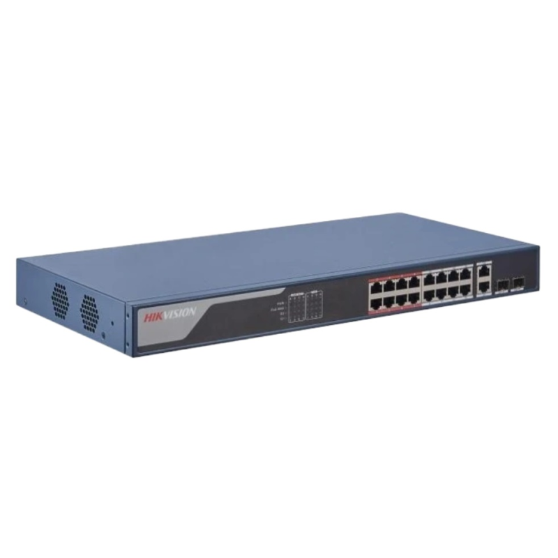 Комутатор Hikvision DS-3E1318P-EI(B)