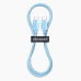 Кабель Essager Breeze USB Type-C - USB Type-C (M/M), 100W, 1 м Blue (EXCTT1-WL03-P)