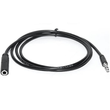 Аудіо-кабель REAL-EL Audio Pro 3.5 мм - 3.5 мм (M/F), 1 м, чорний (EL123500041)