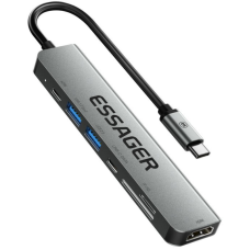 USB-хаб Essager QingHong 7 in 1 USB-C Hub (EHB07-QH0G-Z)