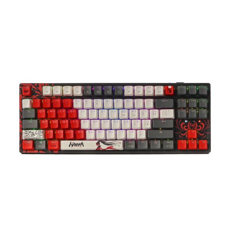 Клавіатура бездротова Bloody WS87 RGB Naraka Black