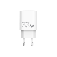Мережевий зарядний пристрій Sigma mobile X-power 33W GaN, PD, QC (1xUSB-C + 1xUSB-A) White (PS33-01)