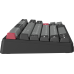 Клавіатура бездротова GamePro Asgard Ragnar Keychron Super Red Switch Black (MK285BK)