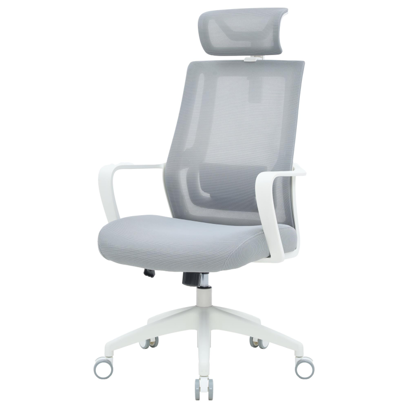 Крісло офісне OfficePro Harmony OC310-W-LG-LG White/Light Gray