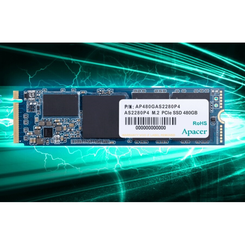 Накопичувач SSD  512GB Apacer AS2280P4 M.2 2280 PCIe 3.0 x4 3D TLC (AP512GAS2280P4-1)