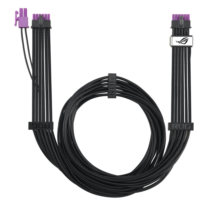 Кабель для відеокарти Asus ROG Equalizer 12V-2x6 ATX 3.1 & PCIe 5.1 Black (90YE00BN-B0QA00)