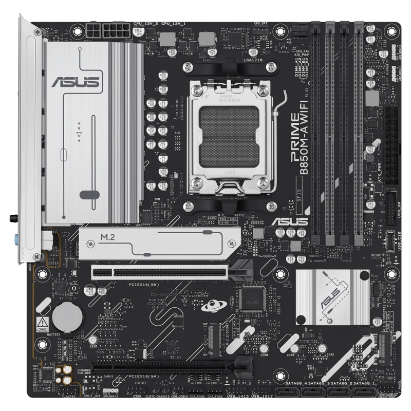 Материнська плата Asus Prime B850M-A WiFi Socket AM5