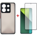 Чохол-накладка Dengos для Xiaomi Redmi Note 13 Pro 5G Black (DG-KM-68) + захисне скло