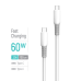 Кабель ColorWay USB Type-C - USB Type-C (M/M), liquid silicone, 3А, 1 м, White (CW-CBPDCC093-WT)