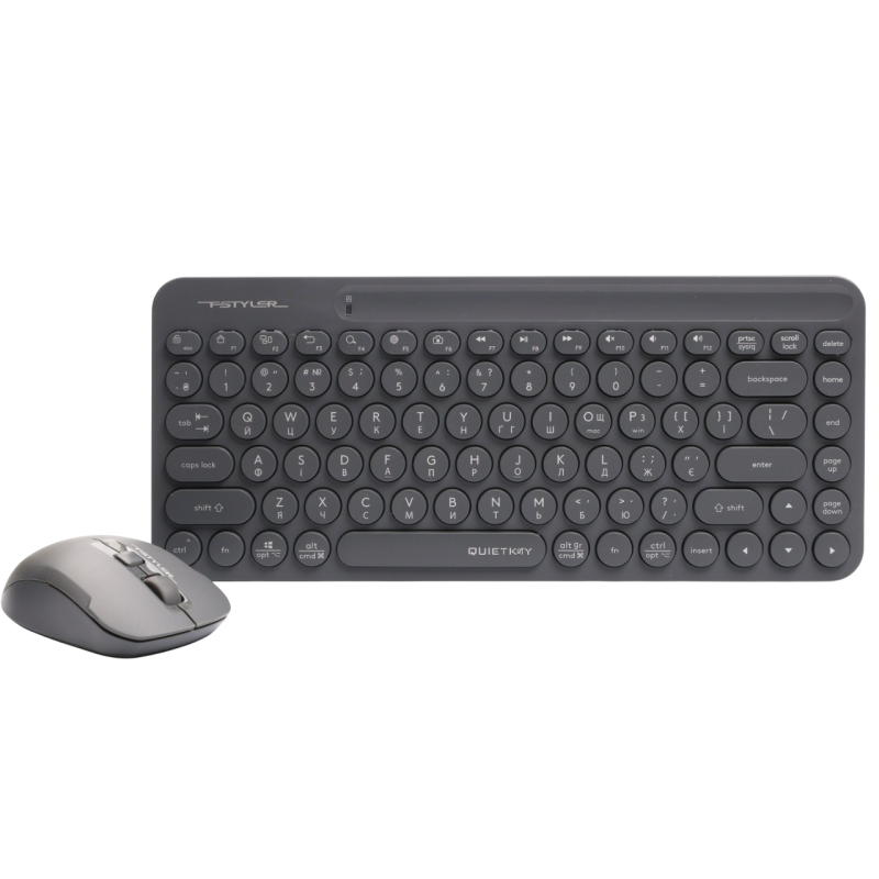 Комплект (клавіатура, миша) бездротовий A4Tech FG3200 Air2 Grey