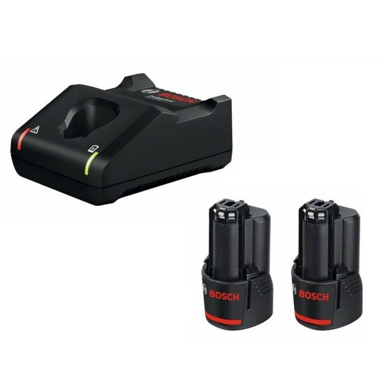 Набір акумулятор і зарядний пристрій Bosch Professional GBA 2х12В 2Аh + GAL 12В-40 (1.600.A01.9R8)