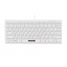 Клавiатура Maxxter KBM-C01W-UA White