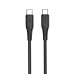 Кабель ColorWay USB Type-C - USB Type-C (M/M), textured PVC, 3А, 2 м, Black (CW-CBPDCC095-BK)