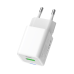 Мережевий зарядний пристрій ColorWay GaN Mini 20W PD Port PPS USB (Type-C PD + USB QC4.0) White (CW-CHS062PD-WT)