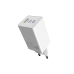 Мережевий зарядний пристрій Sigma mobile X-power 65W GaN, PD, QC (2xUSB-C + 1xUSB-A) White (PS65-01)