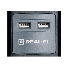 Фільтр живлення REAL-EL RS-3 USB Charge 