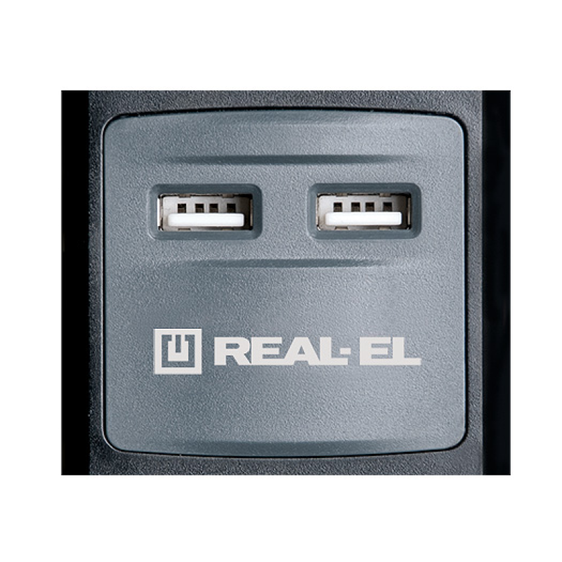 Фільтр живлення REAL-EL RS-3 USB Charge 