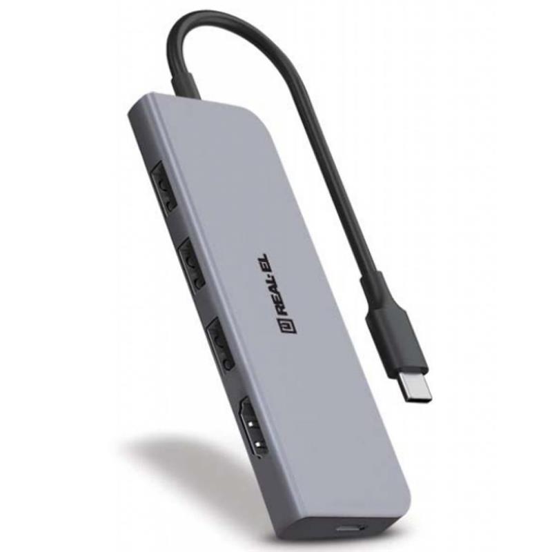 USB-хаб REAL-EL CQ-700 4 ports
