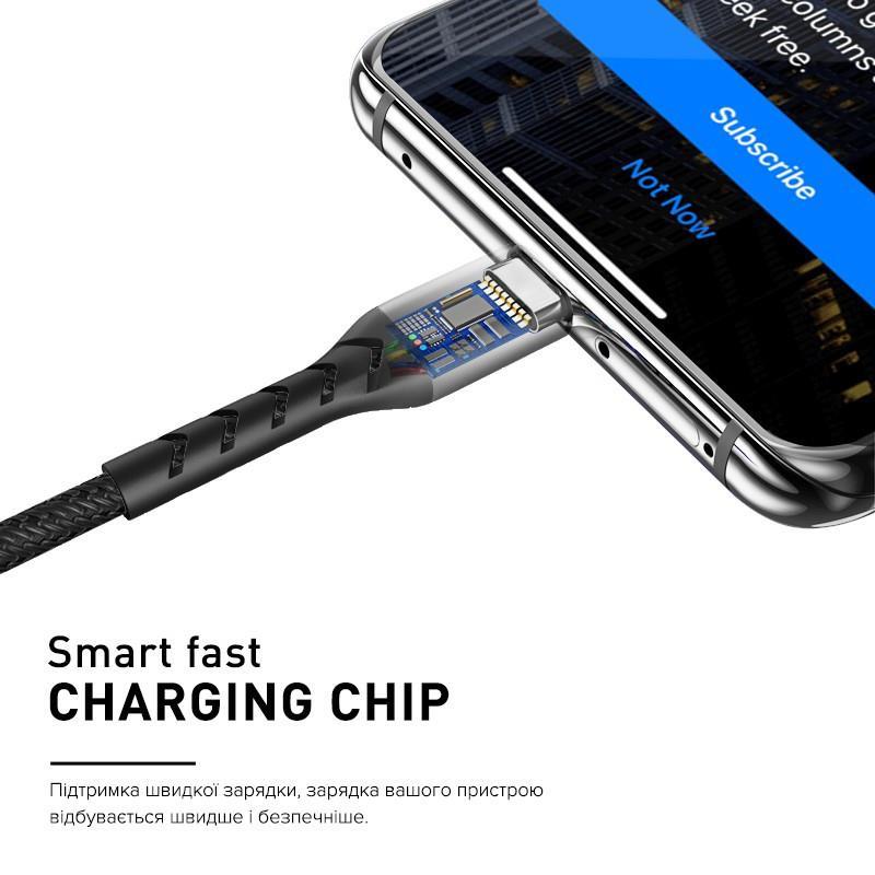 Кабель Luxe Cube Kevlar USB - micro USB (M/M), 1.2 м, райдужний (8886668686259)