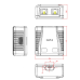 Розетка Cablexpert (NCAC-2F6-01) RJ-45, Cat6, зовнішня, біла
