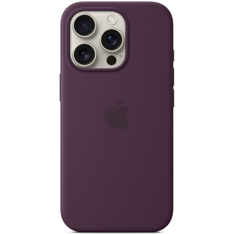 Чохол-накладка Apple Silicone Case with MagSafe для Apple iPhone 16 Pro Plum (MYYM3)