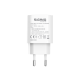 Мережевий зарядний пристрій Sigma mobile X-power 33W GaN, PD, QC (1xUSB-C + 1xUSB-A) White (PS33-01)