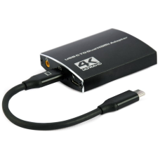 Адаптер Cablexpert USB Type-C - 2xHDMI + 3.5 мм (M/F) Black (A-CM-HDMIF2-01)