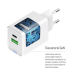 Мережевий зарядний пристрій ColorWay GaN Mini 20W PD Port PPS USB (Type-C PD + USB QC4.0) White (CW-CHS062PD-WT)