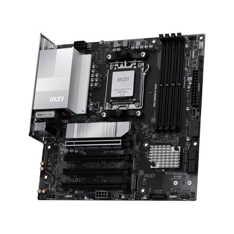 Материнcька плата MSI PRO B850M-P WIFI sAM5 B850 4xDDR5 M.2 HDMI DP Wi-Fi BT mATX