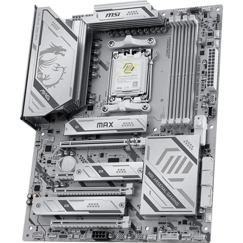 Материнcька плата MSI MAG X870E GAMING PLUS MAX WIFI sAM5 X870E 4xDDR5 M.2 HDMI Wi-Fi BT ATX