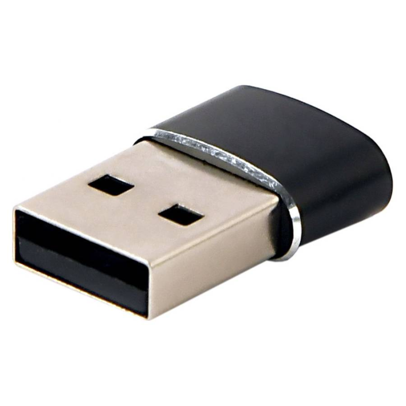 Адаптер Cablexpert USB Type-C - USB (F/M), Black (A-USB2-AMCF-02)