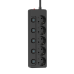 Фільтр живлення СolorWay (CW-PSEA52SBK) 5 розеток, 2м, Black