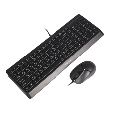 Комплект (клавіатура, миша) A4Tech F1512 Black
