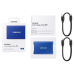 Накопичувач зовнішній SSD 2TB Samsung T7 Indigo Blue (MU-PC2T0H/WW)