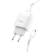 Зарядний пристрій Hoco C72A Glorious (1USB, 2.1А) White (6931474713001) + кабель MicroUSB