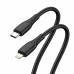 Кабель ColorWay USB Type-C - Lightning (M/M), textured PVC, 3А, 2 м, Black (CW-CBPDCL095-BK)