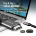 Кабель ColorWay HDMI - USB Type-C (M/M), 4K/60 Гц, 2 м, Black (CW-CBCHD077-BK)