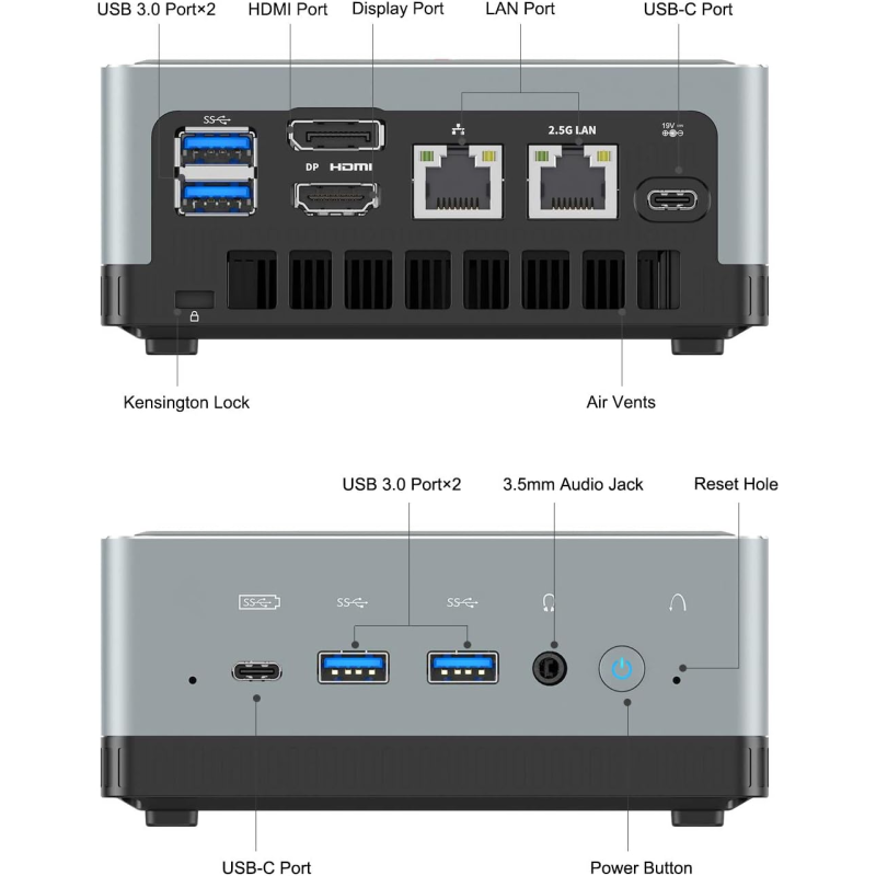 Неттоп Minisforum U820 (749889675182)
