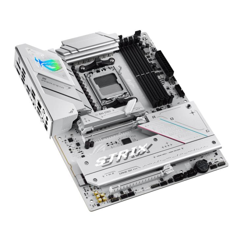 Материнcька плата ASUS ROG STRIX B850-A GAMING WIFI sAM5 B850 4xDDR5 M.2 HDMI DP Wi-Fi BT ATX білий