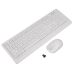 Комплект (клавіатура, миша) бездротовий A4Tech FG1012 White