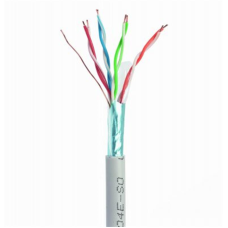 Кабель вита пара Cablexpert FTP (FPC-5004E-SOL/100) CAT5e, алюміній під міддю (CCA з AWG24),одножильний, екранований фольгою, 100м