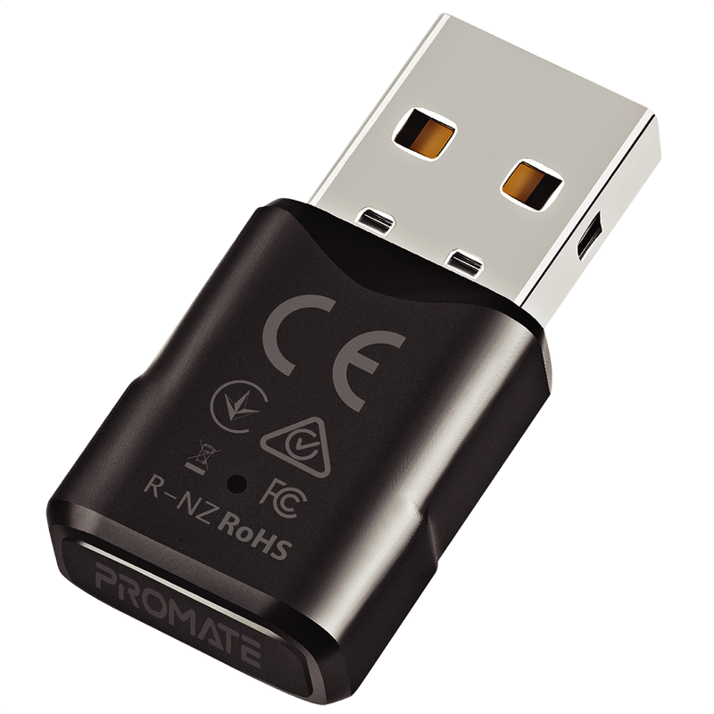 Bluetooth-адаптер аудіо Promate BlueLink Bluetooth 5.0 Black