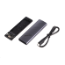 Зовнішня кишеня Maxxter M.2 NVMe PCIe, USB 3.2 Type-C, Metal, Black (EHDE-2280S-01)