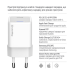 Мережевий зарядний пристрій ColorWay GaN Mini 35W PD Port PPS USB-C White (CW-CHS056PDC-WT) + кабель USB Type-C
