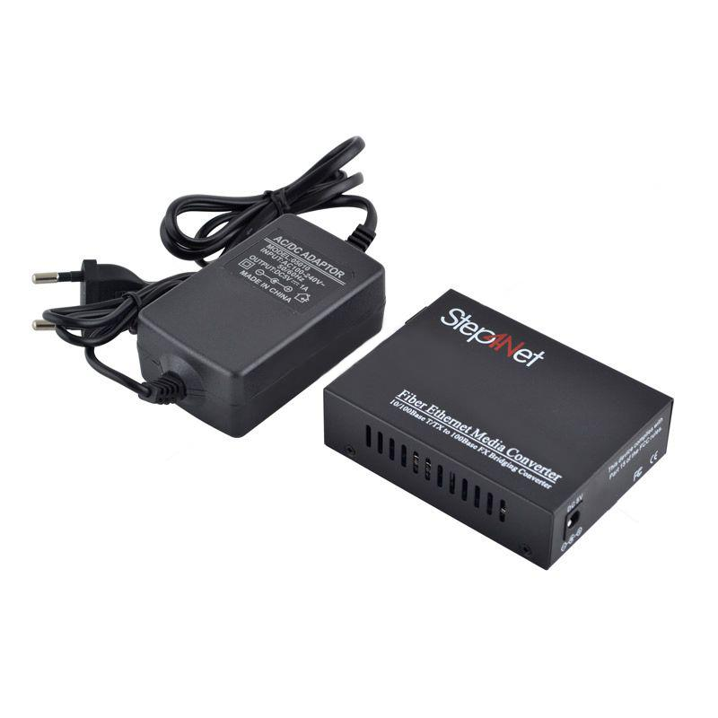 Медіаконвертер Step4Net (MC-R-0,1-1SM-1550nm-20) 10/100 Мб, 20км