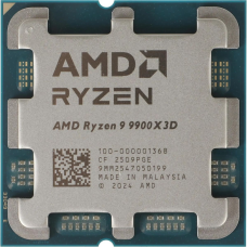 Процесор AMD Ryzen 9 9900X3D (4.4GHz 128MB 120W AM5) Tray (100-000001368)