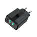 Мережевий зарядний пристрій Grand-X CH-15B (2xUSB 2.1A) Black