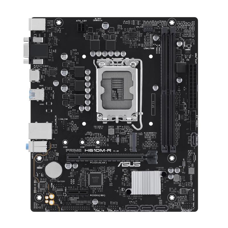 Материнcька плата ASUS PRIME H610M-R-SI s1700 H610 2xDDR5 M.2 HDMI D-Sub DP mATX White BOX WITH ACCESSORY